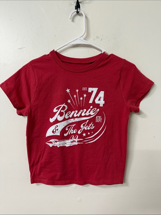 Elton John Tops - Bennie and the jets cropped Tee